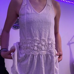 flowy white tank top